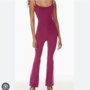 Aritzia TNA Divinity kick flare jumpsuit romper